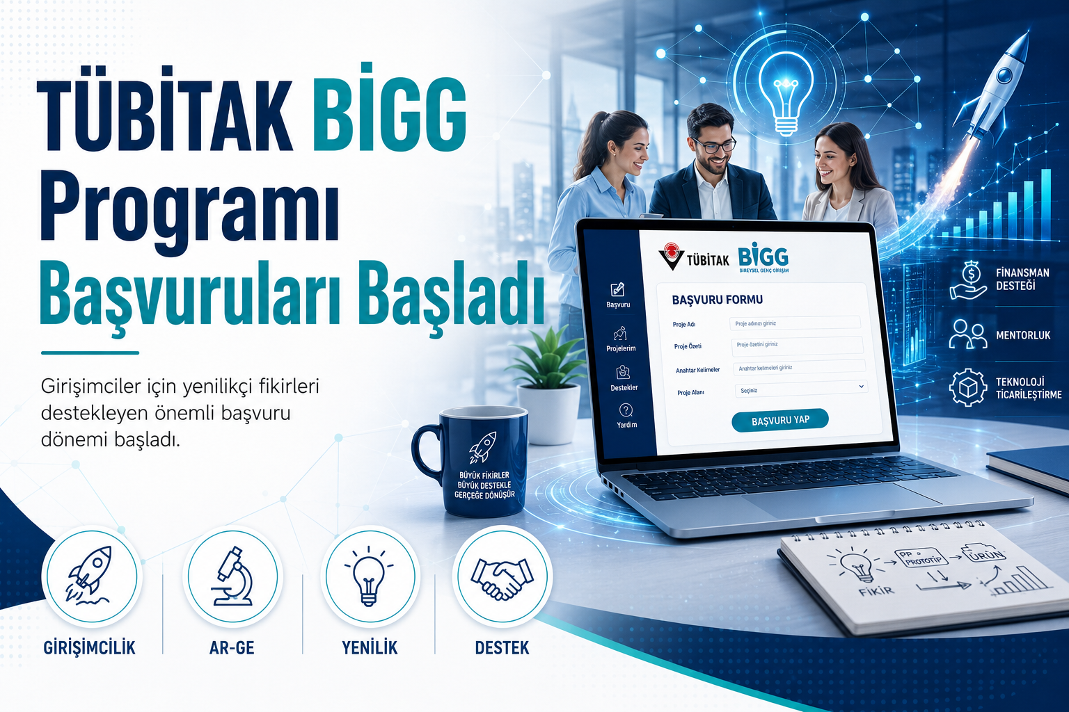 TÜBİTAK BİGG 2026/1: Teknoloji Girişimlerine 1,35 Milyon TL Yatırım